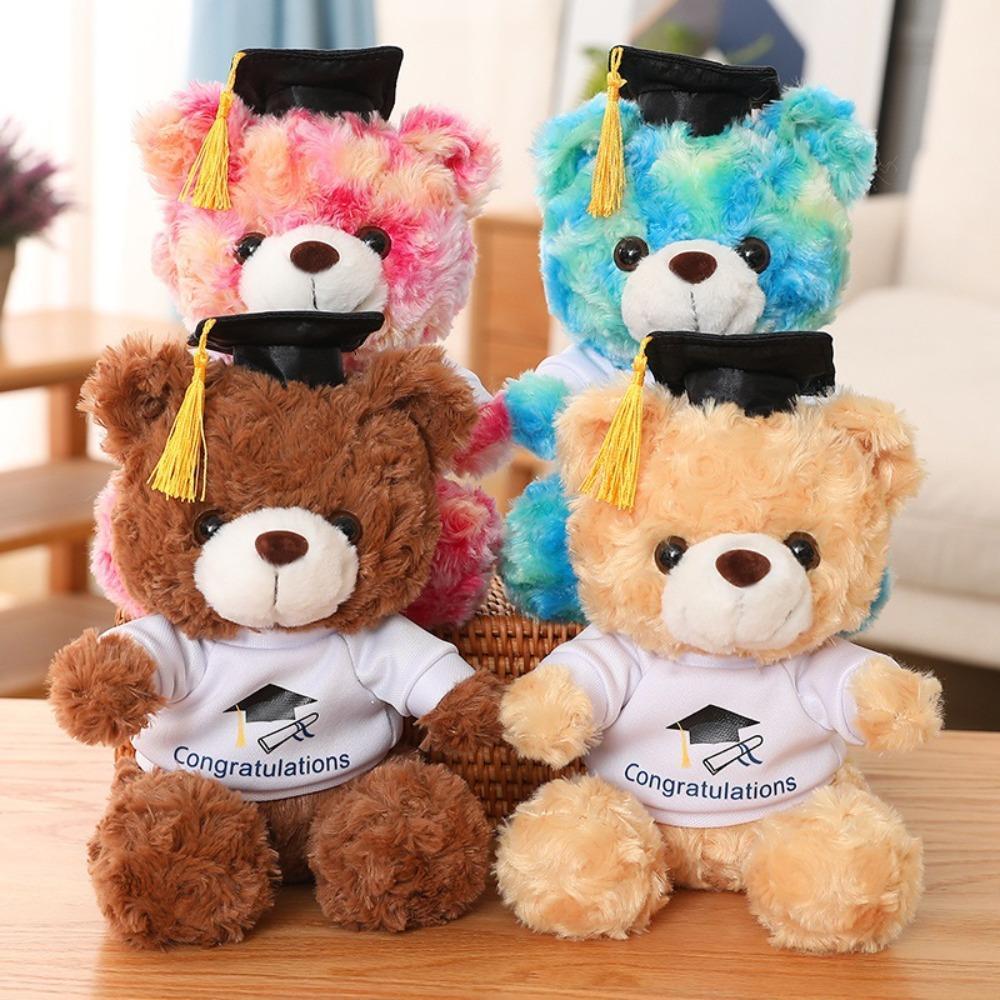 9 Inch Graduation  Bear with Doctor Cap & Congrats Outfit, Plush Grad Keepsake Toy, Ideal Graduation Gift for Graduates