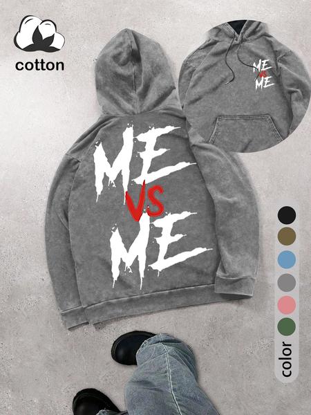 Men's Floral Print Graphic Hoodie, Regular Fit Casual Vintage Fashion Long Sleeve Hooded Sweatshirt for Daily Holiday Outdoor Wear, Men Clothes for Spring & Fall, Tops