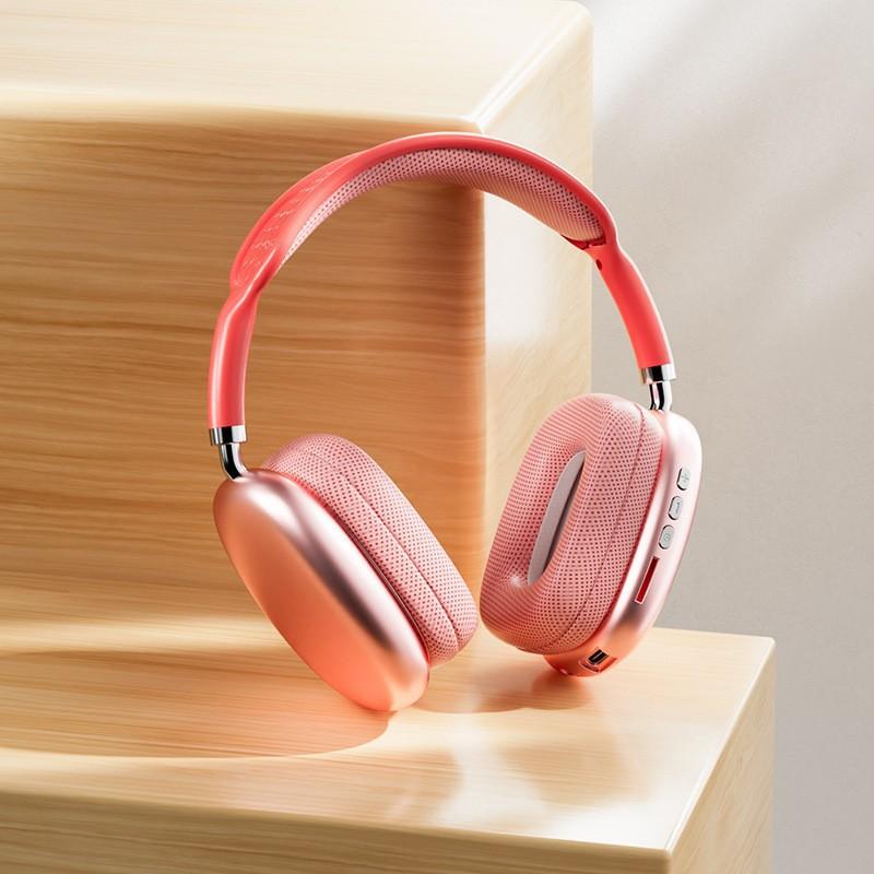 Suitable for Apple P9ProMax over-ear headphones with heavy bass and wireless Bluetooth connectivity