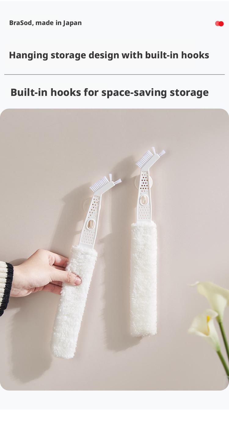 Air Conditioner Gap Cleaning Brush, Detachable Washable Soft Bristle Dust Cleaner for Home Window Blinds Crevice Cleaning