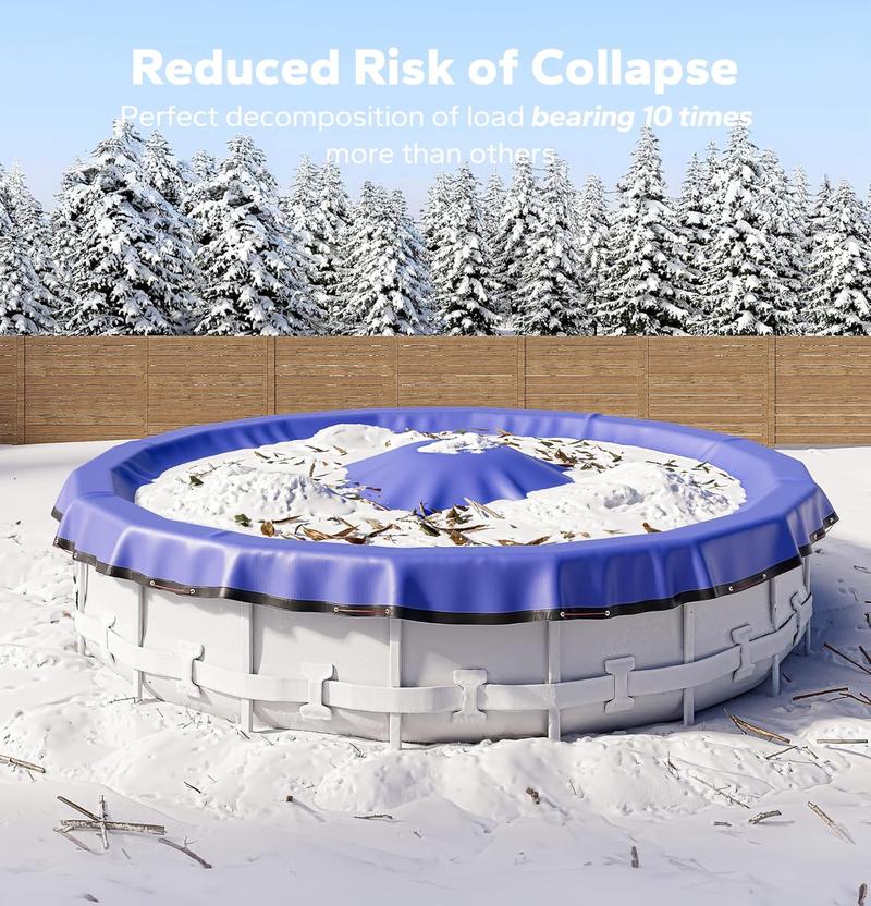 Pool Pillows for Above Ground Pools, Winterizing Ice Equalizer 0.4mm Ultra Thick Pool Cover Air Pillow for Winter, 50ft Rope Included (4x4)