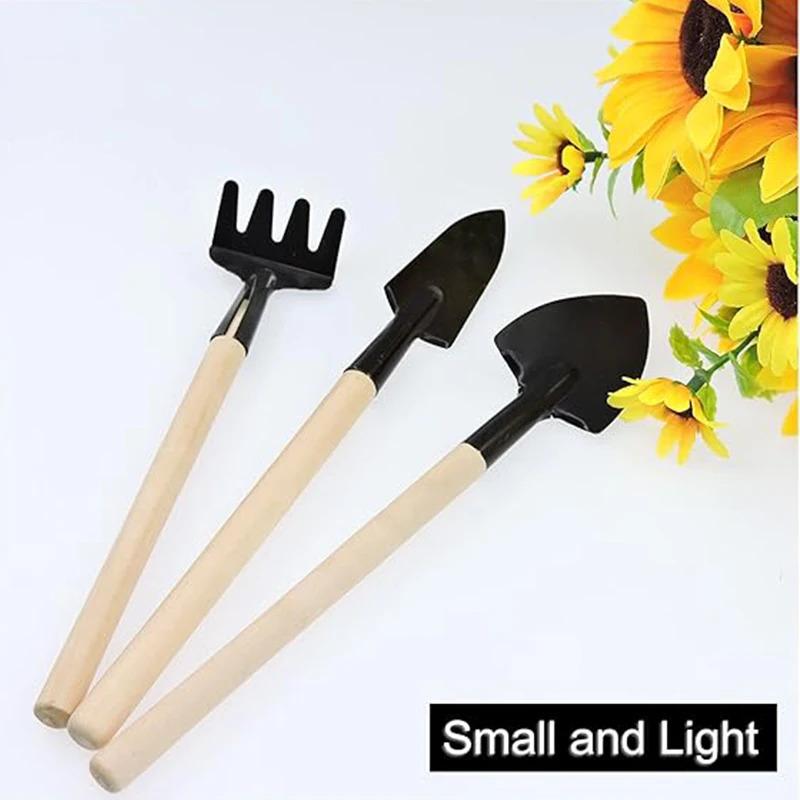 Mini Gardening Tools Set, 3-Piece Succulent Gardening Tool Set,  Stainless Steel Mini Shovel, for Succulents, Plants, Outdoor.