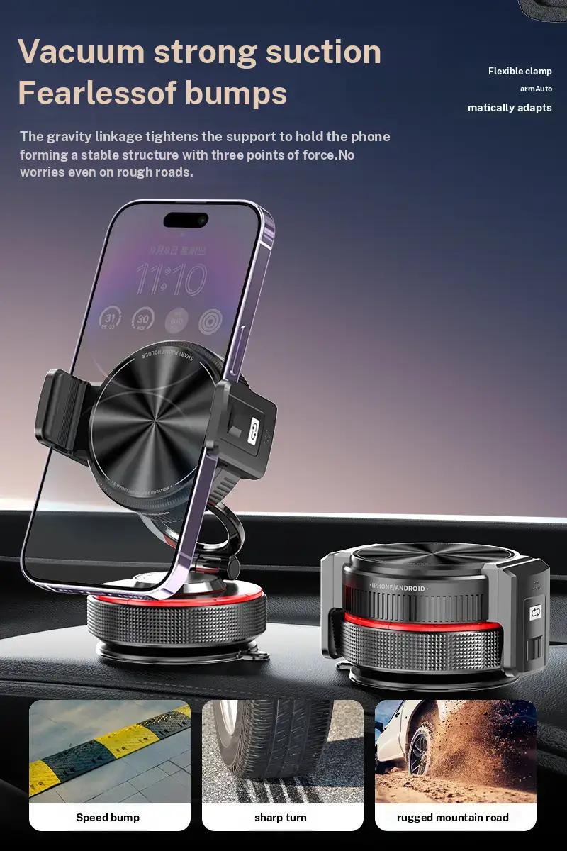 Magsafe Car Mount, Magnetic Phone Holders for Your Car, Vacuum Phone Mount for Car Accessories for Women Men Interior Jeep BMW, for iPhone 17 Pro Max 16 15 14 13