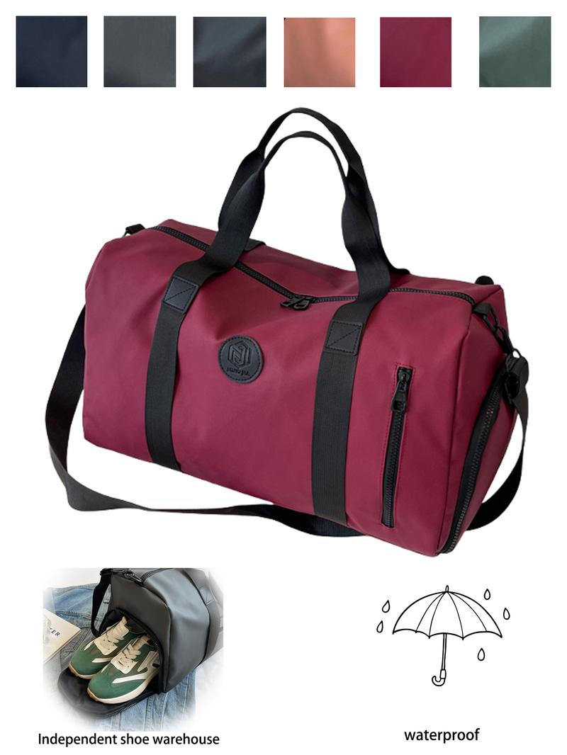 Short trip bag handbag large capacity multi-functional sports yoga bag dry and wet separation independent shoe compartment, tote bags for school, tote bag for work, essential for travel and outing, Travel Duffle Bag