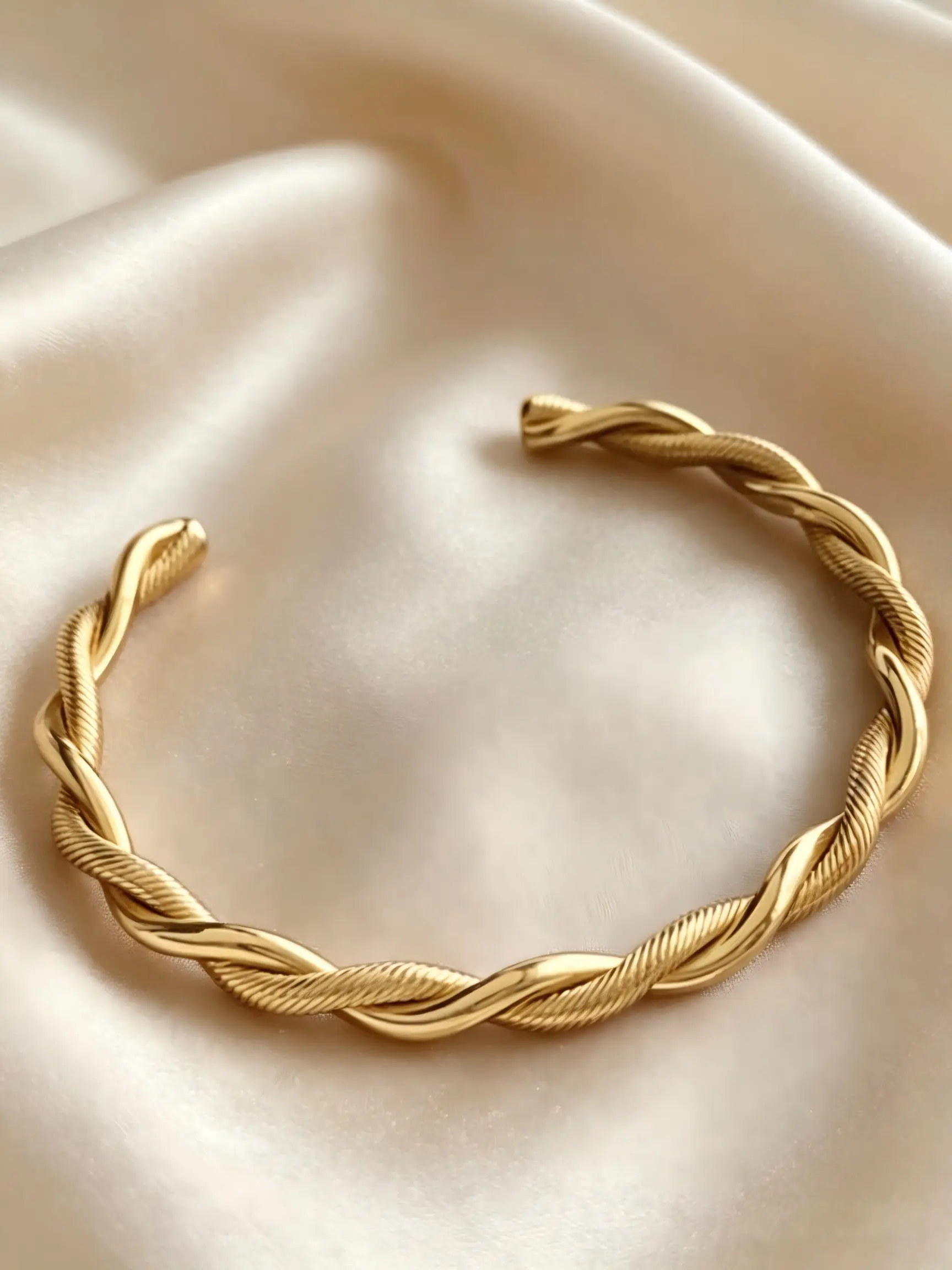 Women's Charm Cuff Twist Bracelet, 316L Stainless Steel Wire, Open Bangle Design, Cuff Bangles, Minimalist Fashion Accessory, Elegant Minimalist Bangle, Fashionable Bracelet Style
