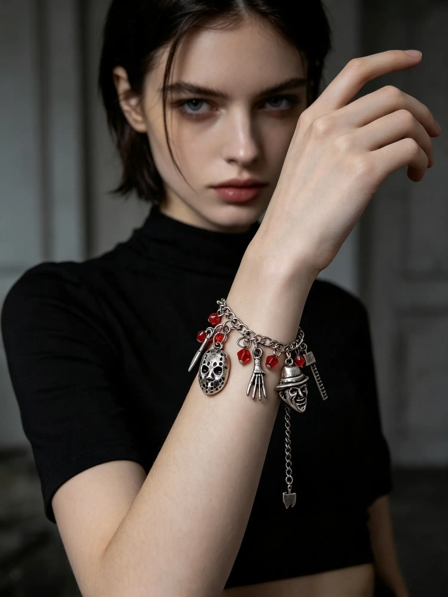 Halloween Horror Movie Villain Collection Bracelet, Unique Accessory for Fans, Perfect Gift for Halloween Enthusiasts