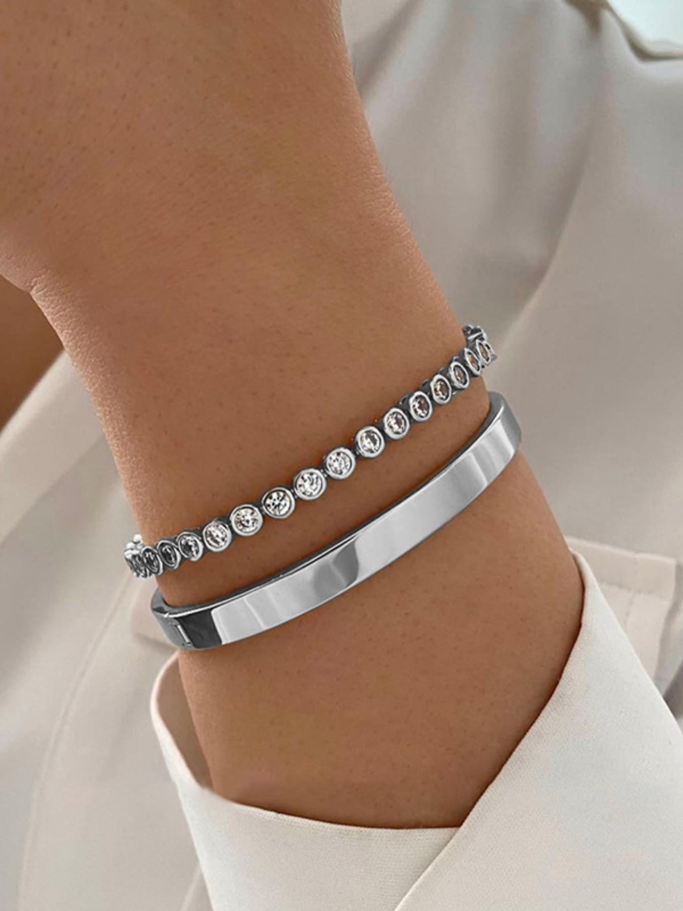 Vintage Jewelry Fashion Diamond Bracelet, Elegant Accessory for Women, Perfect Gift Idea, Timeless Style Statement Piece