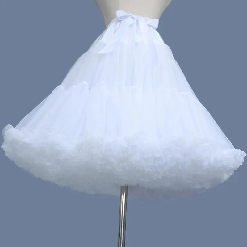 New Arrival Petticoats Wedding Bridal Crinoline Lady Girls Underskirt for Party White Black Ballet Dance Skirt Tutu Bridal Skirt