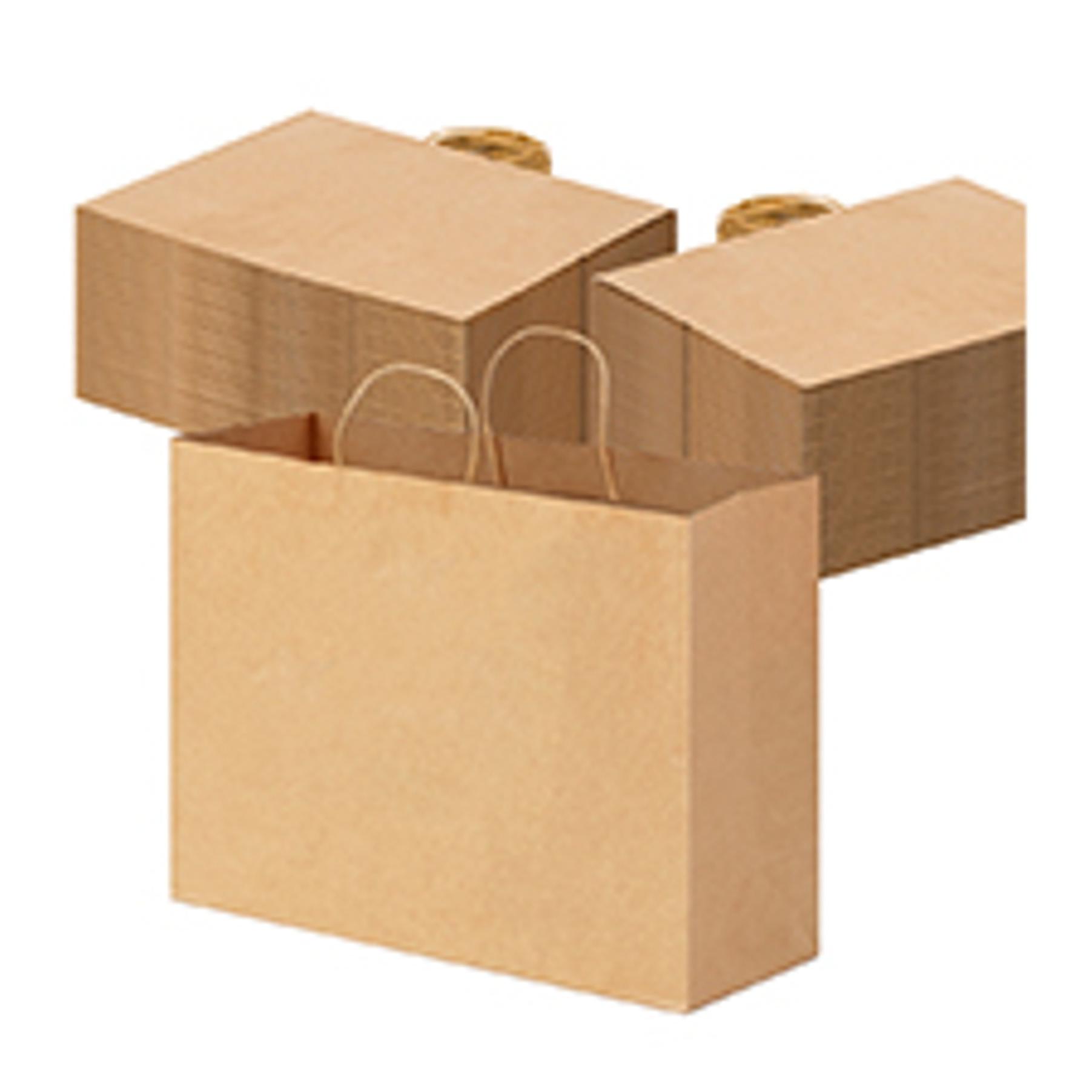 60pcs 16x6x12 Inch Large Kraft Paper Bags with Handles, Brown Gift Bags for Business Merchandise, Retail Store Use