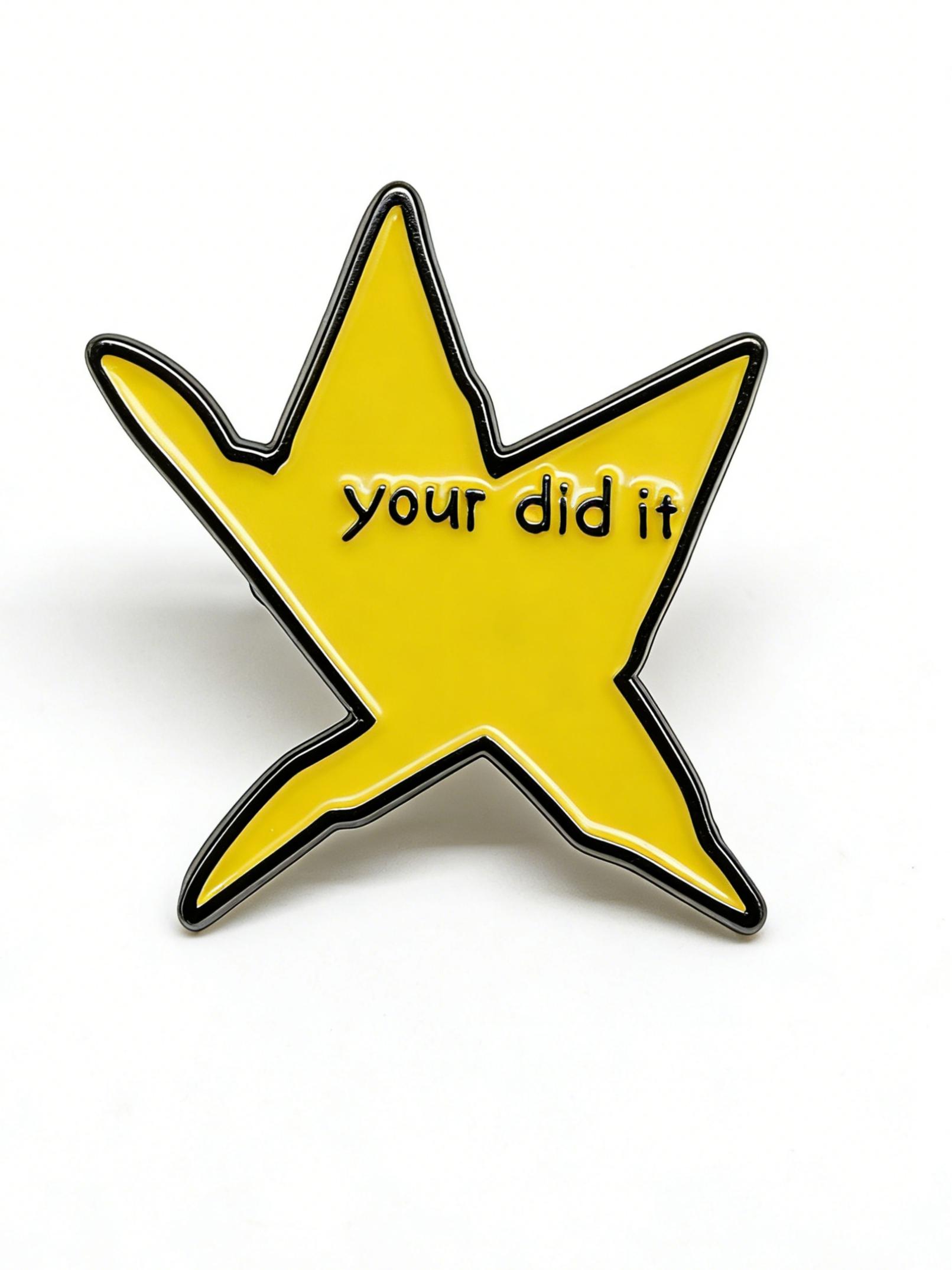 Star Shaped Brooch, Creative Star Design Brooch, Fashion Accessories for Women & Men, Cute Enamel Pin Suitable for Backpacks, Jeans, Scarves, Hats Decoration, Jewelry