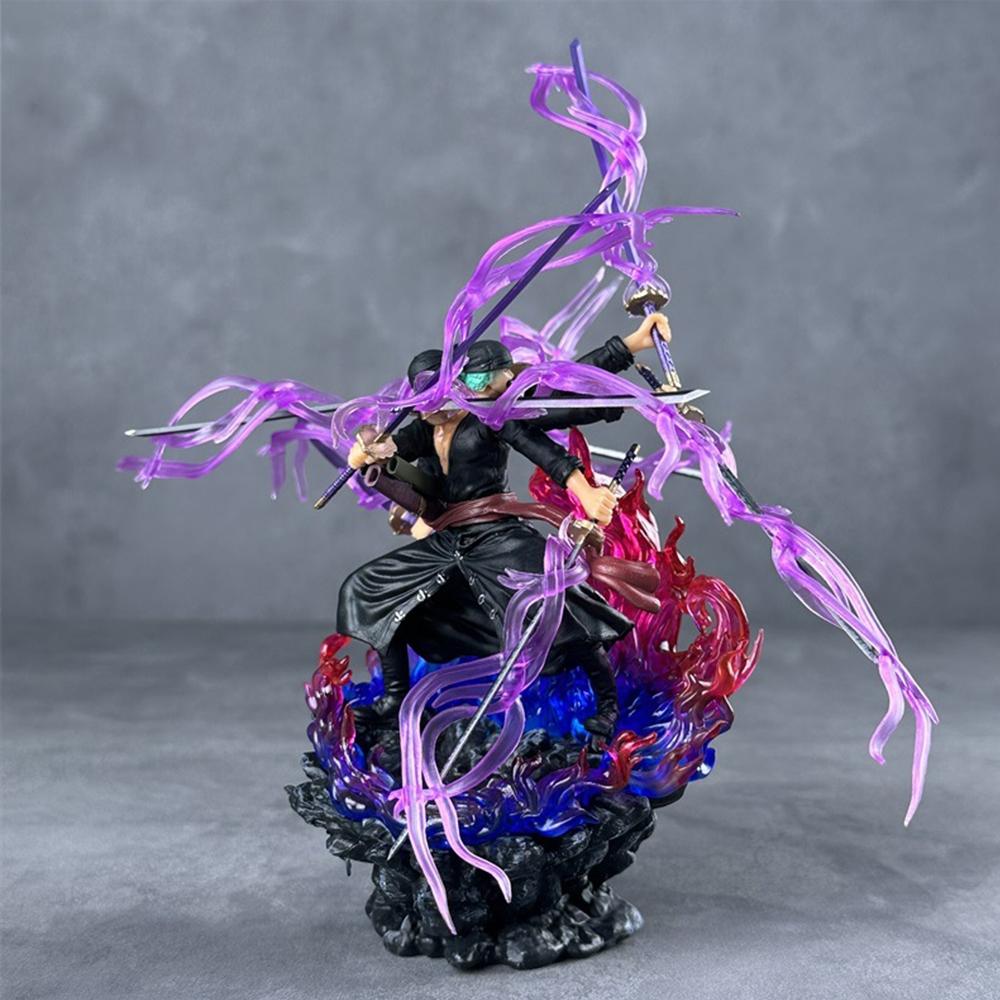 One Piece Roronoa Zoro Ashura Figure, 9-Sword Style Demon God Statue, Ultimate Gift for Otakus & Anime Lovers, Collectible Figurine