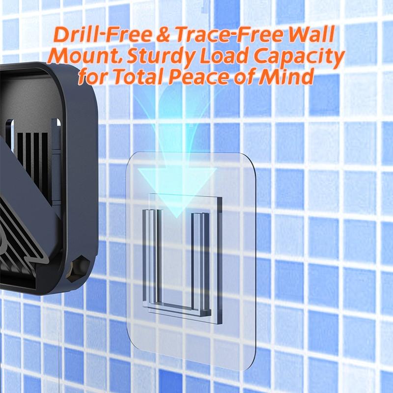 Waterproof Box Speaker, Bathroom Waterproof 360° Rotating Touchscreen, Bluetooth-compatible Speaker, Movie Watching, Music Listening, Phone Stand