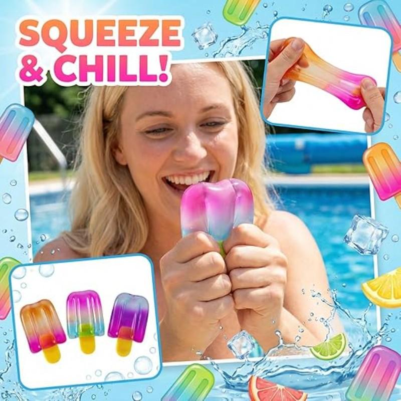 Doh Ice Cream Squeeze Stress Ball, Cute Squishy Moldable Fidget Toy, Slow Rise Relaxing Sensory Tool, Anxiety Relief Squeeze Ball, Decompression Squeeze