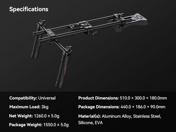 SMALLRIG Universal Basic Camera Shoulder Mount Kit for DSLR, Mirrorless, and Small Camera Shoulder Rig - 2896