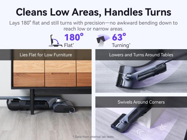 NARWAL S30 Pro Wet Dry Vacuum Cleaner with 20000Pa Suction, Cordless Vacuum Mop for Hard Floors, Tangle-Free Hair-Cutting, 180° Lie Flat, 194°F Self-Cleaning, Disposable Waste Bag, Edge Cleaning