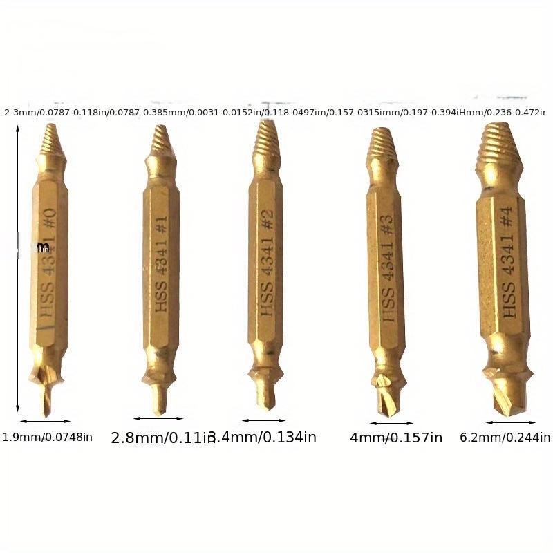 Screw Extractor Drill Bit Extraction Kit Damaged Speed out Bolt Extractor Bolt Stripping Attachment Tool
