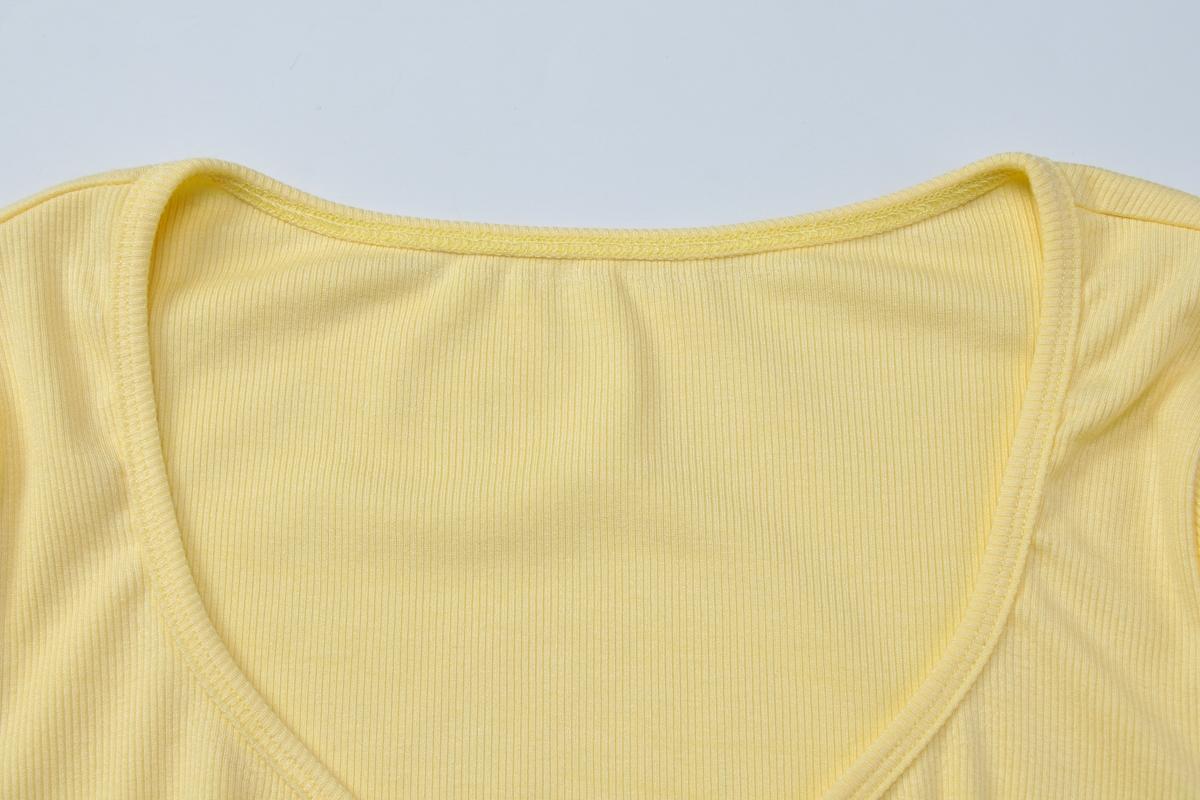 Women's Basic Solid Color V-Neck Short Sleeve T-Shirt, Daily Casual Elegant Plain Slim Fit Tees, Crop Tops for Ladies, Summer Fashion Clothes for Party, Club, Date and Holiday Wear
