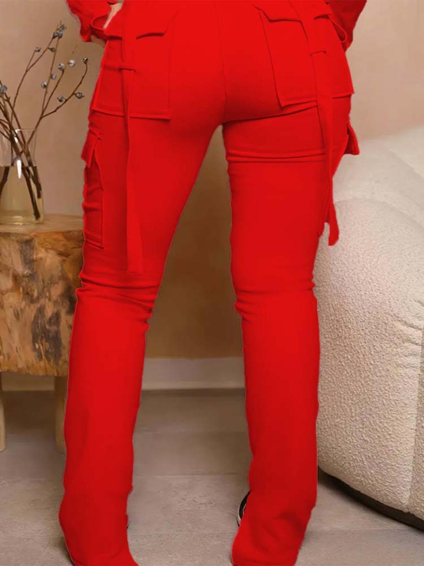 Women's Plain Pocket   Jogger Pants, Casual Comfy Sweatpants for Daily Wear, Ladies Bottoms for All Seasons