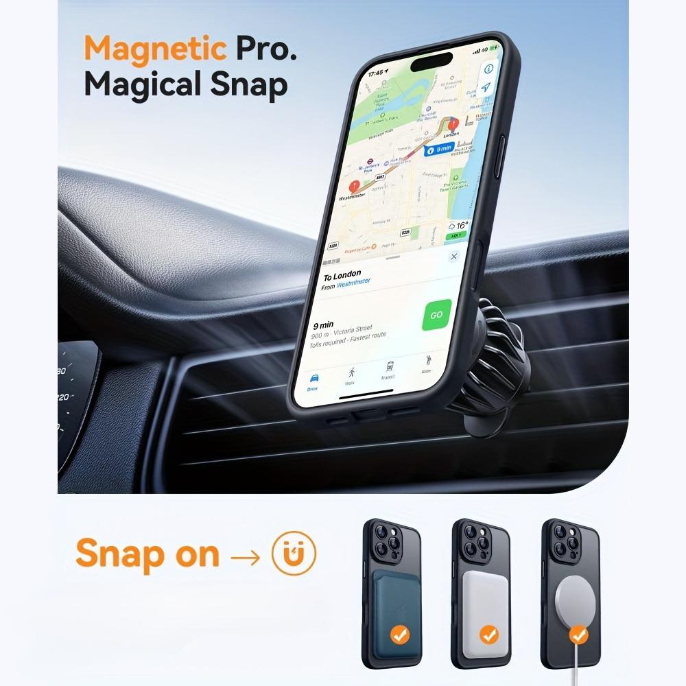 Magnetic Phone Case for iPhone 17/16/15/14/13/12/11, Upgraded Full-Camera-Protection Translucent Matte Compatible with MagSafe, Phone Cover, Phone Cover Casing