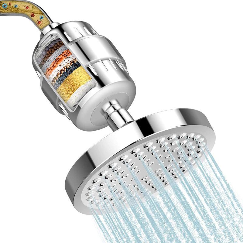 High Output Shower Head and Hard Water Filter, 20 Stage Shower Filter Removes Chlorine & Harmful Substances, Water Softener Showerhead for Bathroom, Rain Shower christmas haul 2024 ceiling mirror