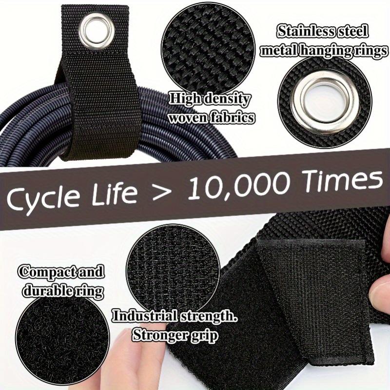 1pc Home Storage Straps, Hook and Loop Extension Cord Organizer Hanger, Cords Wraps, Cable Straps for Hoses Ropes RV and Garage Storage and Organization