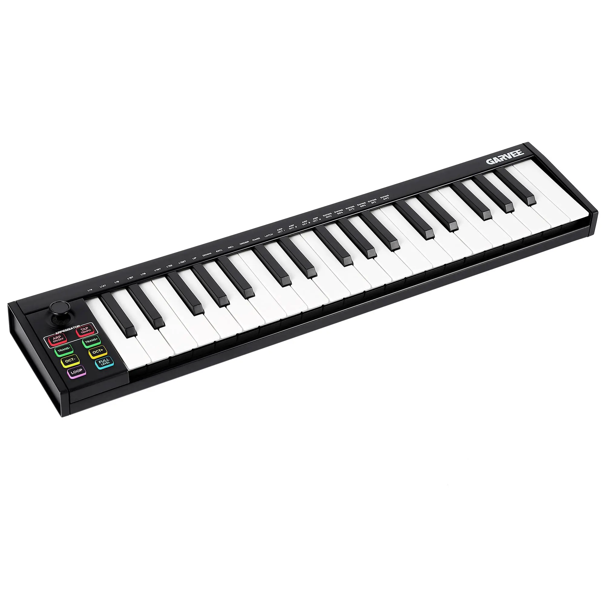 Gaomon 37-Key USB MIDI Keyboard Controller, DAW Integration, 8 Drum Pads, OLED Display, Chord & Scale Modes, Arpeggiator, for Studio & Home Music Production