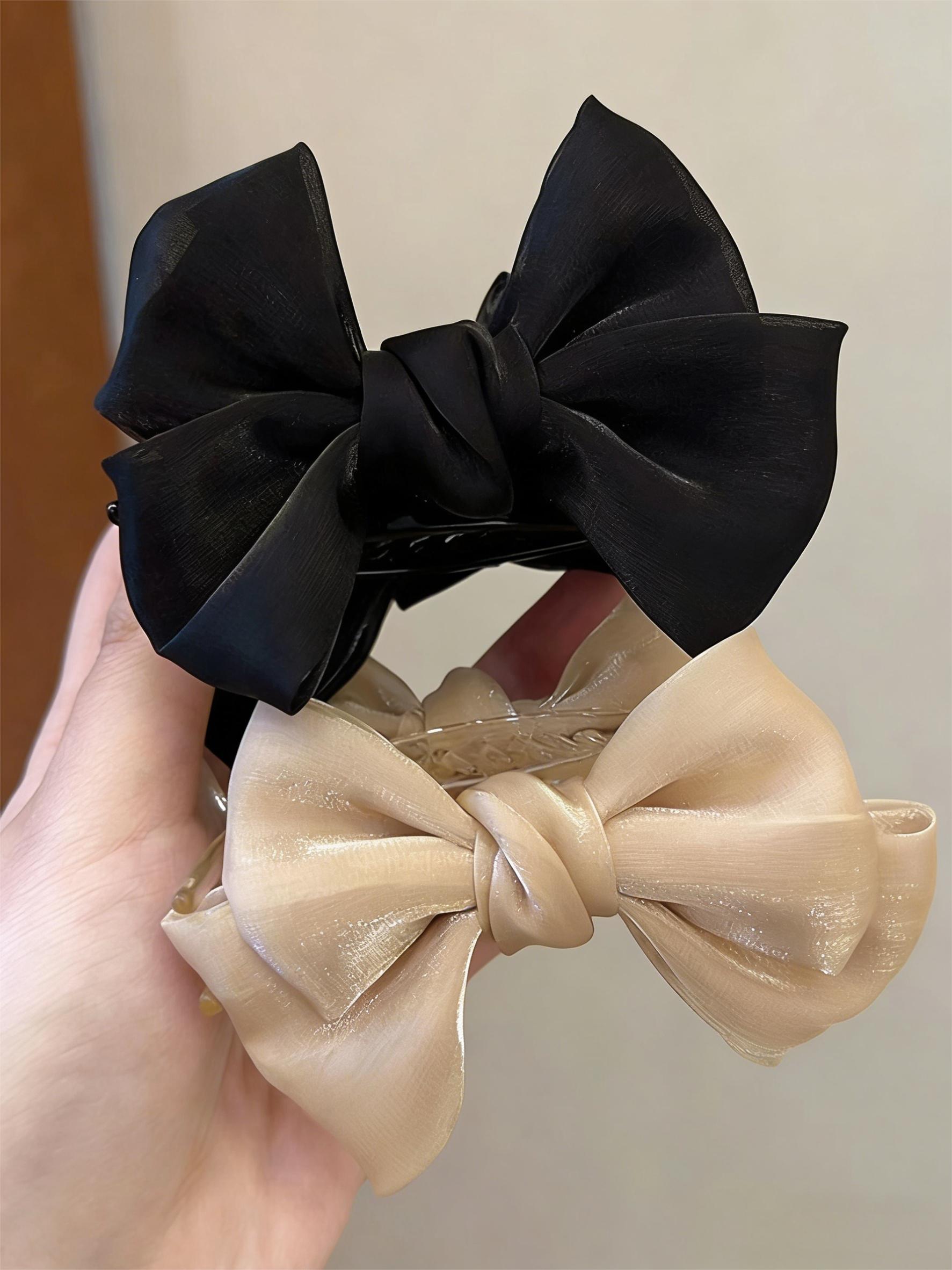 Elegant Large Bow Hair Clip, Multi-Functional Hair Accessory for Ponytails and Buns, Perfect for Daily Use by Women