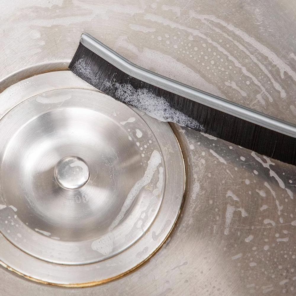 Multi-Functional Kitchen & Bathroom Gap Brush Set, Long Handle Cleaning Tool for Tile Grout Lines, Durable Design for Easy Use, Kitchen Counter