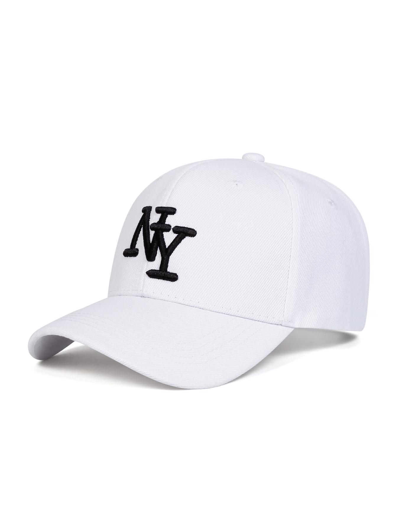 Women's Ny Leopard Print Hat, Adjustable Size Baseball Cap, Fashionable Design, Suitable for Sports & Casual Outings, All-Season Woven Fabric Cap, Adjustable Caps