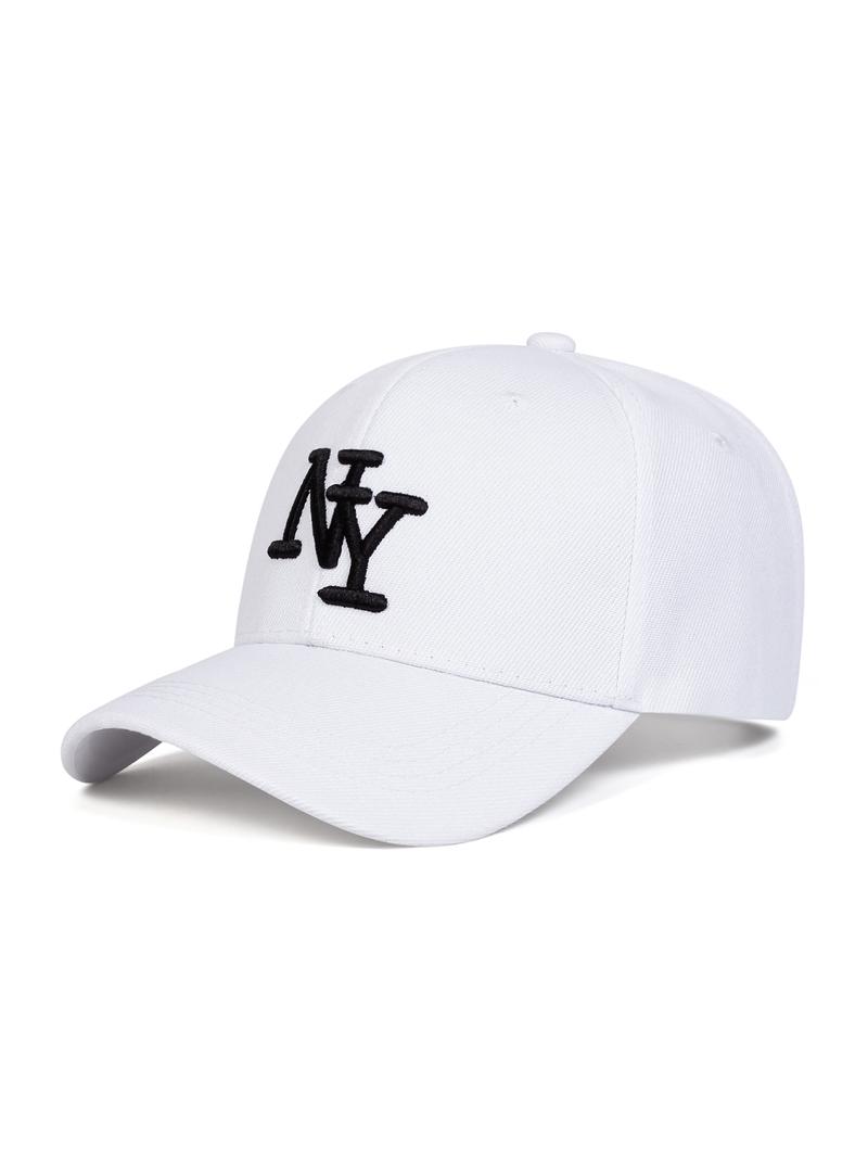 Women's Ny Leopard Print Hat, Adjustable Size Baseball Cap, Fashionable Design, Suitable for Sports & Casual Outings, All-Season Woven Fabric Cap, Adjustable Caps