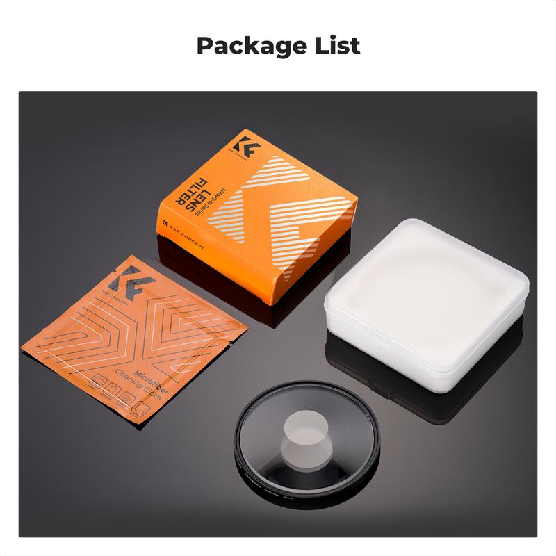 【K&F CONCEPT】Spiral Halo Camera Lens Filter, Premium Optical Glass Halo Swirl Special Effect Filter with Cleaning Cloth for Camera Lens