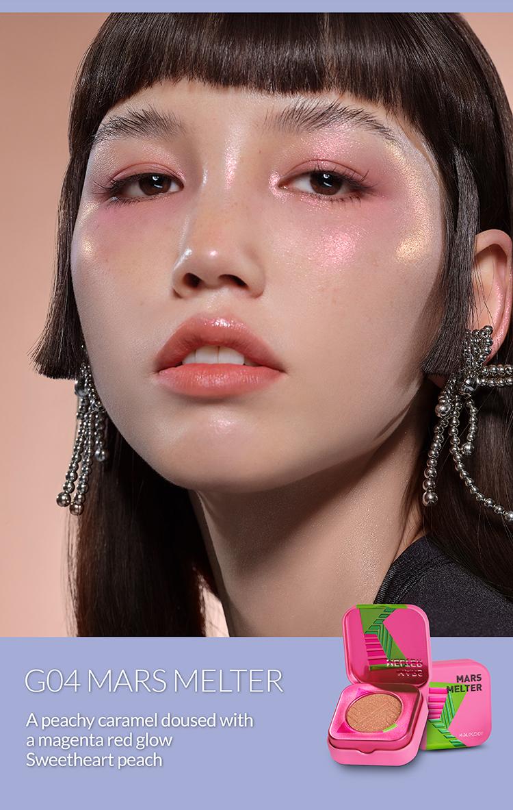 Kaleidos The Space Age Highlighter | Color-Shifting, Natural Glow, Multichrome, Translucent, Rave Makeup, Festival Makeup, Cosmetic Gift, Holographic Makeup, Ethereal Makeup, Duochrome, Glassy Skin