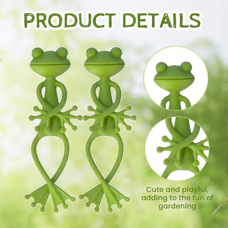 5pcs Frog Plant Support Clips, Indoor Outdoor Climbing Vine Fixing Clamps, Garden Decorative Arm Hangers