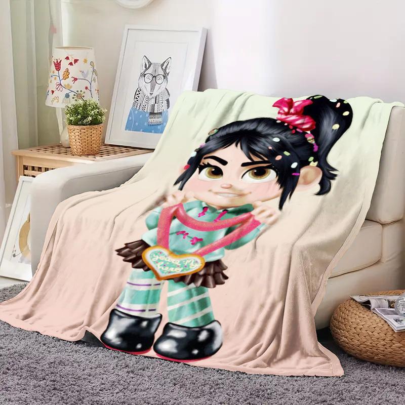 Sweet Vanellope Theme Patterns Soft and comfortable home blankets, small throw blankets, nap blankets, Soft warm blanket, perfect Christmas gifts for friends and besties. Super soft heat-pressed blankets. Y251212356