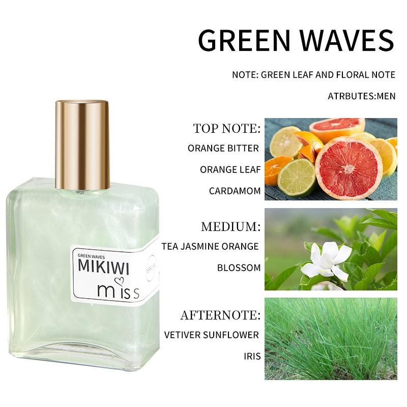 Mikiwi Unisex Perfume Set, Long-Lasting Fragrance Spray, 3 Scents Dream Lover/first Love/ Wave, Luxurious Floral Woody Gift Set