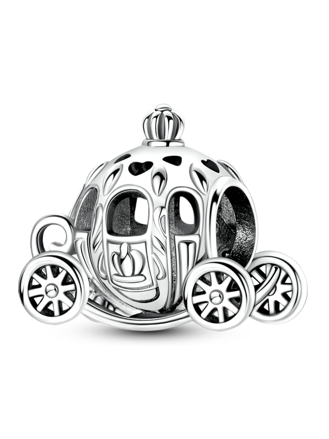 Royal Pumpkin Carriage DIY Jewelry Making Kit for Women, Beaded Bracelet Craft Set, Bangle Charms, Casual All-Season Accessories, No Choking Hazard, Beads Charms Accessories