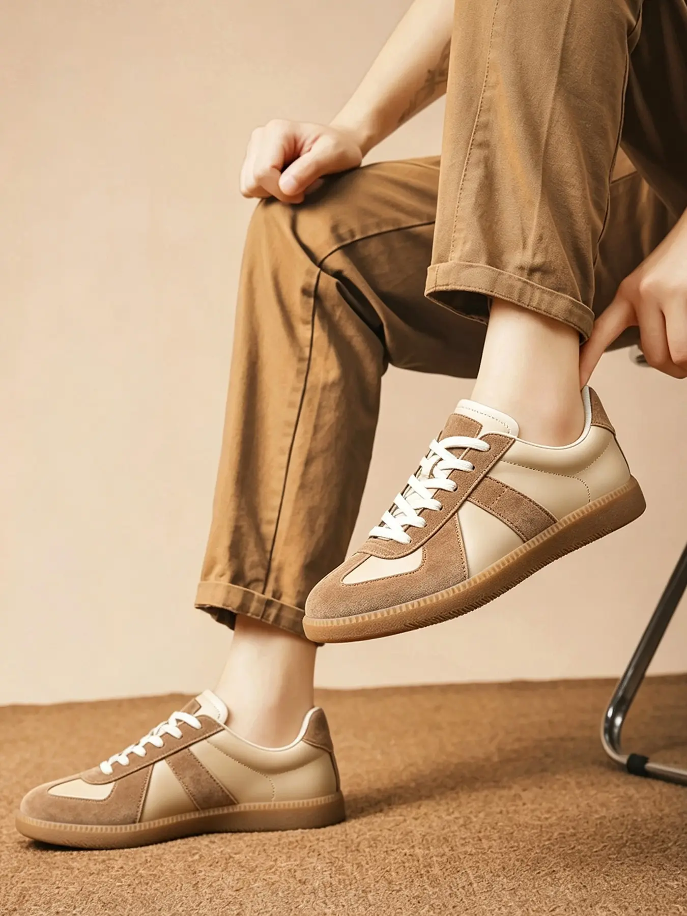 Classic Couple Trainers, Four-Season Outdoor Hiking Shoes, Flat Casual Shoes, Sporty Low Top, Vintage Style Couples Shoes, Large Size Women's Shoes, Men's Sports Shoes