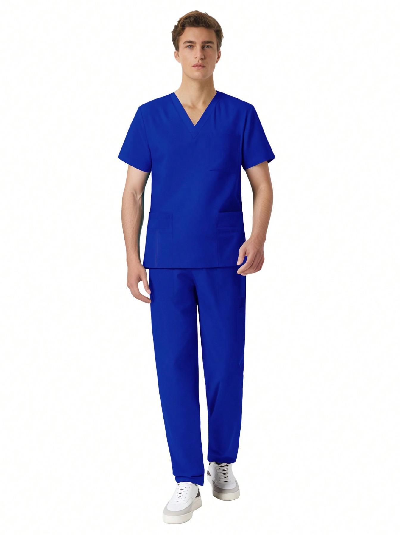 High Quality Professional Workwear Set, Men's SPA Therapist Uniform, Pet Grooming Salon Fashion Comfort Staff Outfit