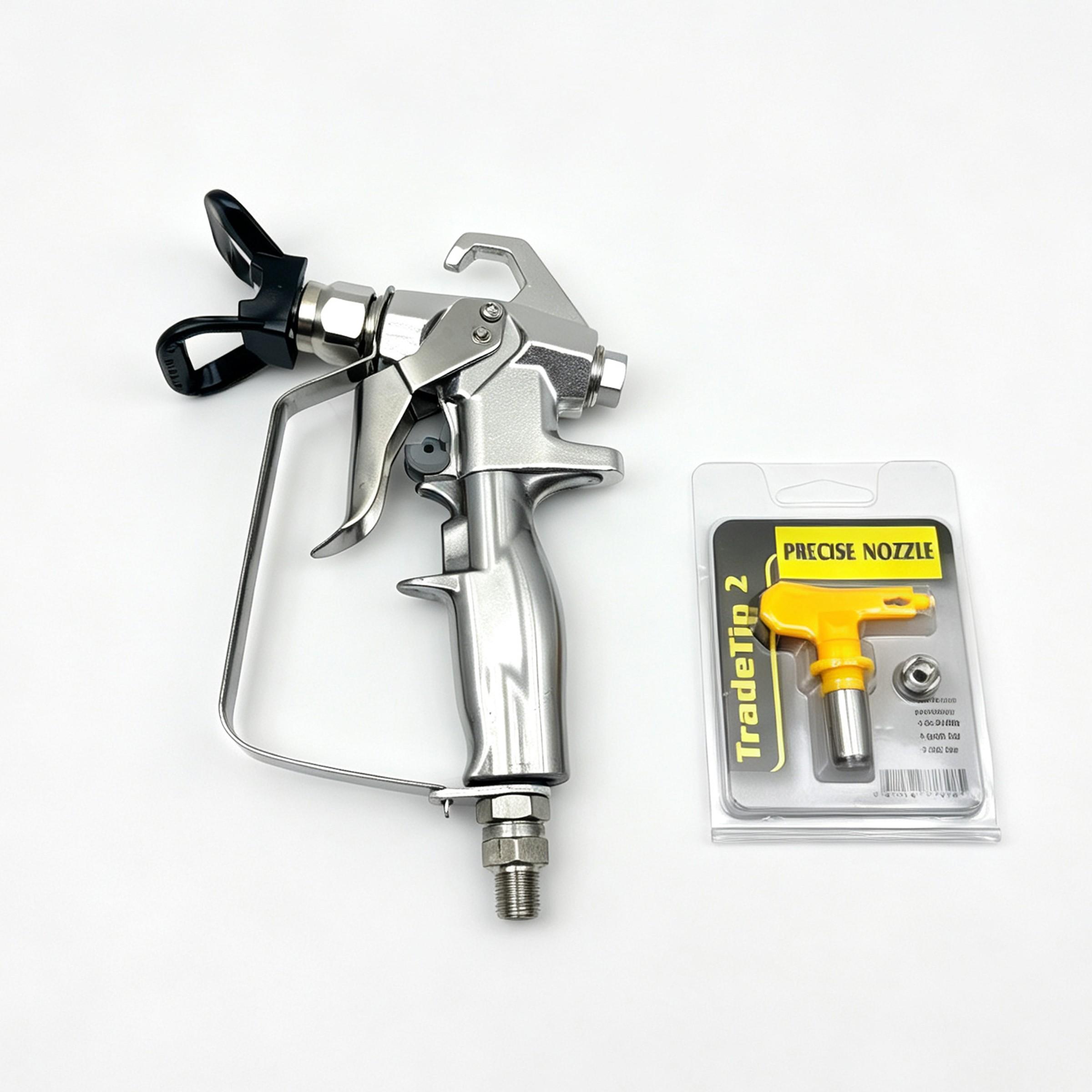 High-Pressure Portable Wall Electric Airless Spray Gun, Sharp Nozzle Guard, Compatible with Wagner Pump Sprayer, Ideal for Painting Tasks, Paint Spraying Tool, Paint Sprayer For House Painting, Paint Sprayers