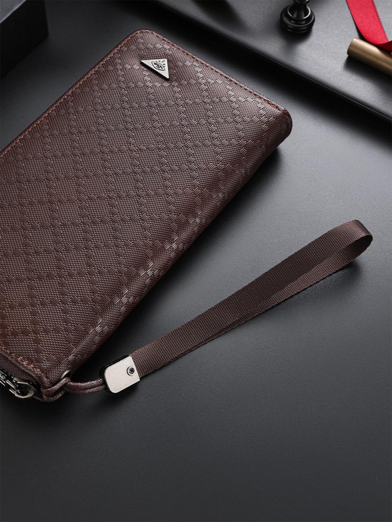 Men's Long Zipper Wallet with Business Card Holder, Perfect for Valentine's Day, Spring Summer Holidays, Travel, Christmas, Graduation Gifts, Durable Fashion Wallet