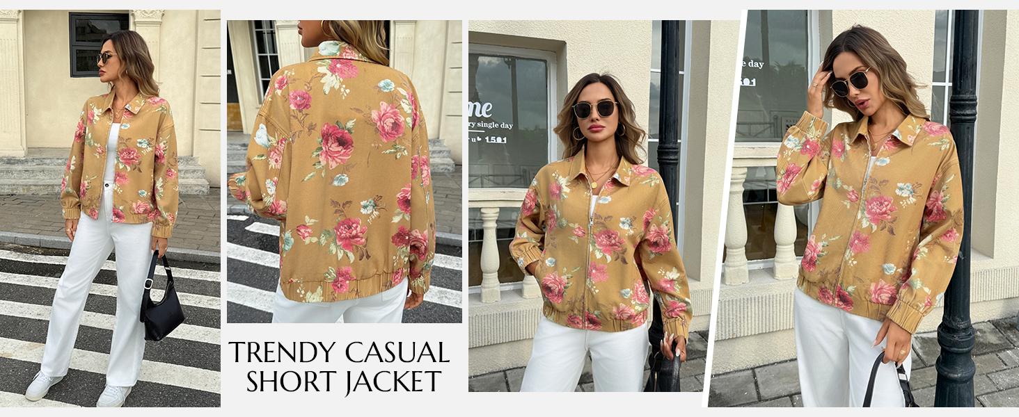 FMEYOA Women's Floral Baggy Wide Leg Jeans Casual High Waisted Boyfriend Vintage Boho Denim Pants with Pockets