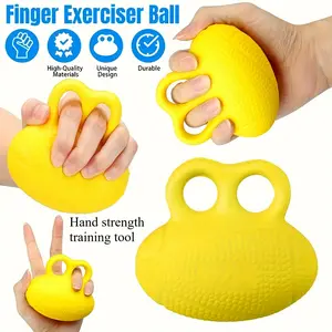 Professional High Elasticity PU Grip Strength Balls Set of 2 Durable Finger Hand Exercise Trainer for Office Stress Relief Anti Slip Surface Resistance Squeeze Ball Portable Workout Equipment
