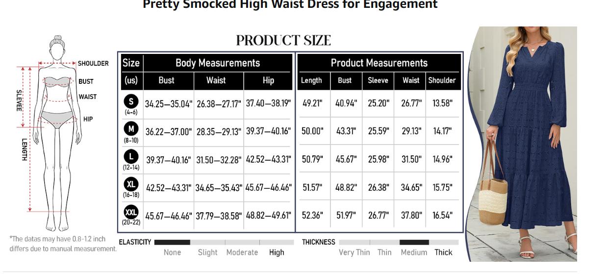 MEROKEETY Women's Fall Long Sleeve Floral Maxi Dress Lace Eyelet Hollow Out Tiered Boho Wedding Guset Dresses Pockets MEROKEETY Women's Fall Long Sleeve Floral Maxi Dress Lace Eyelet Hollow Out Tiered Boho Wedding Guset Dresses Pockets