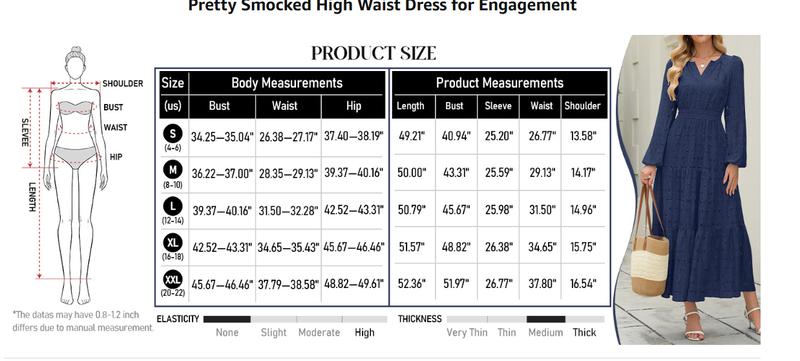 MEROKEETY Women's Fall Long Sleeve Floral Maxi Dress Lace Eyelet Hollow Out Tiered Boho Wedding Guset Dresses Pockets MEROKEETY Women's Fall Long Sleeve Floral Maxi Dress Lace Eyelet Hollow Out Tiered Boho Wedding Guset Dresses Pockets