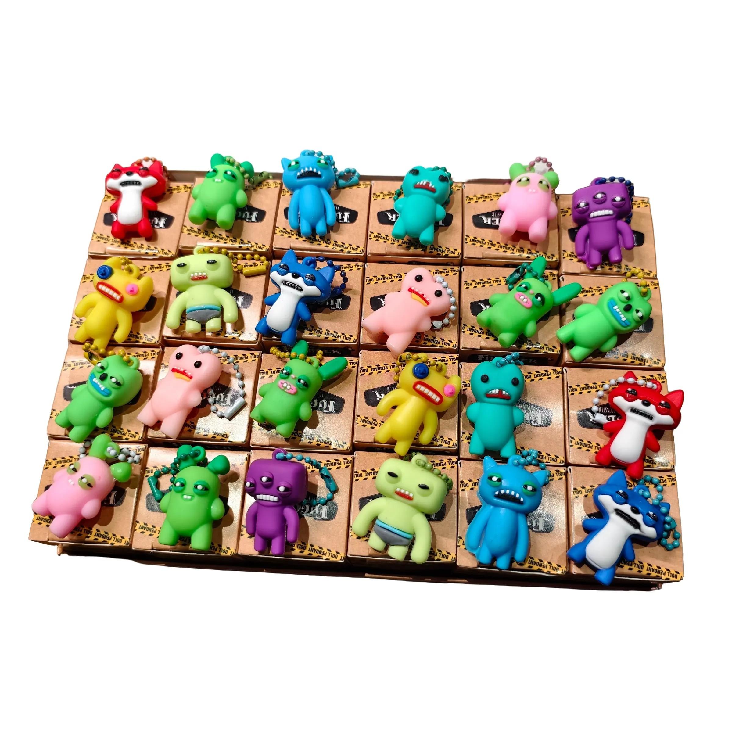 New 24-Pack Fuggler Monster Keychain Charms, Funny Student Hanging Accessories, Christmas New Year Gift Ideas, Best Present for Kids, Cool Keychains