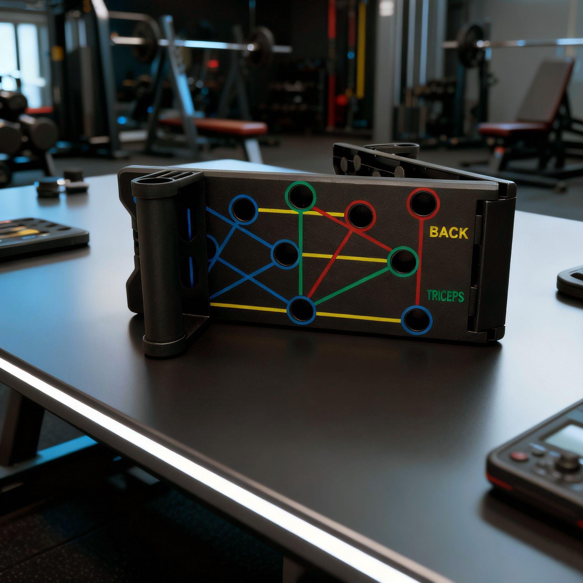 Portable Push Up Board for Core Chest Arms Back Legs Workout, Home Gym Essential