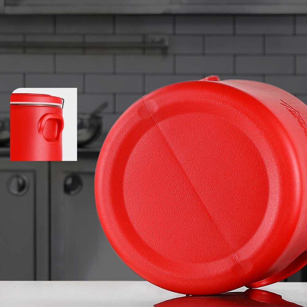 Multi-Functional Insulated Bucket, Lock-Closure Seal, Stainless Steel Inner Tank, Large Capacity Rice Porridge Soup Soybean Milk Container