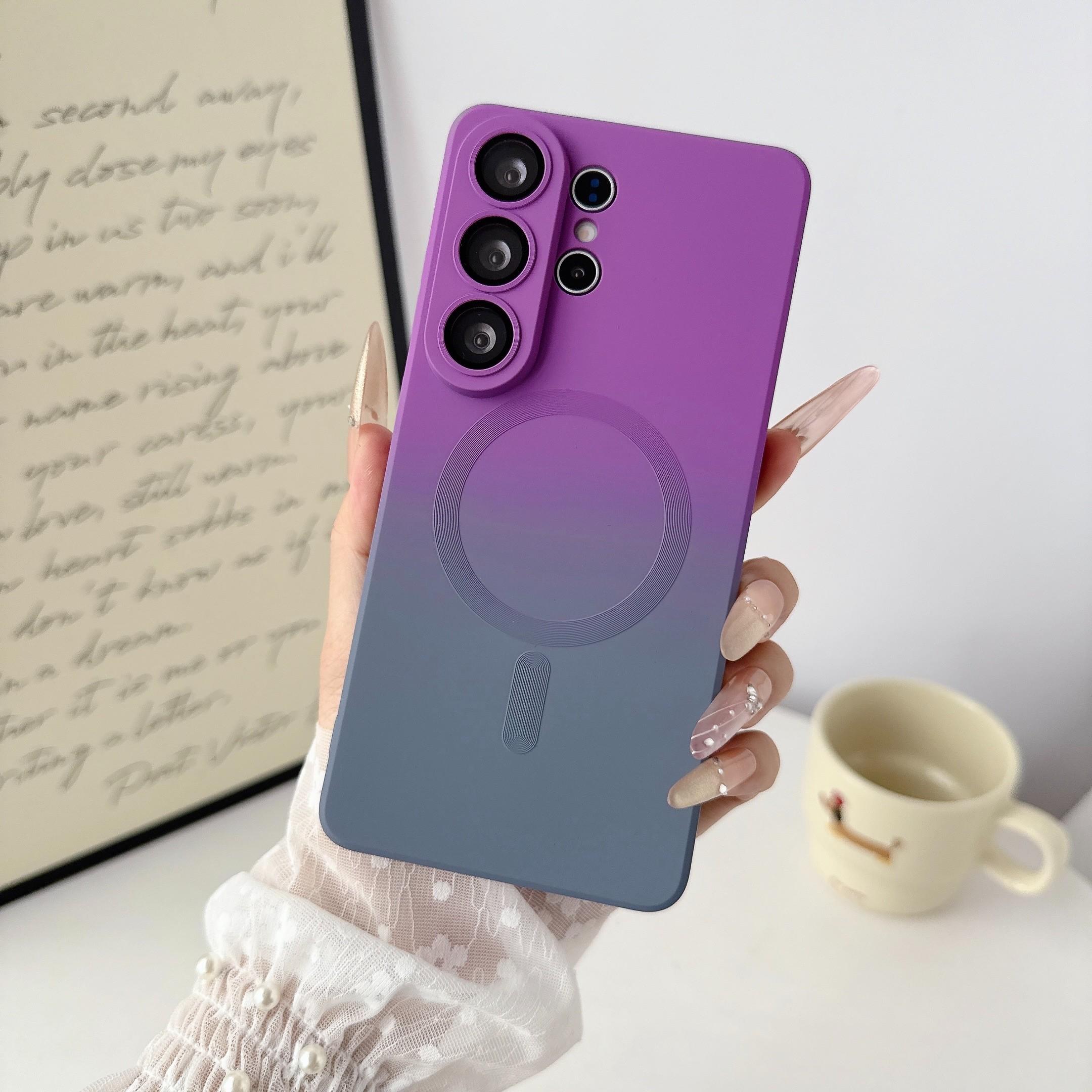 Gradient Liquid Phone Case for Samsung Galaxy S26/s25/s24, Shockproof Thin Protective Cover, Unisex Gift Idea