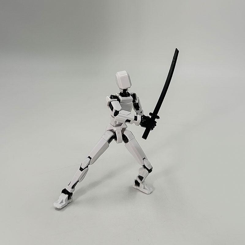 3D Printed Robot Model, Fully Assembled, Multiple Joints, Activity Joint Design, Action Figure, Perfect Desktop Decoration Gift, Easter & Halloween Gifts