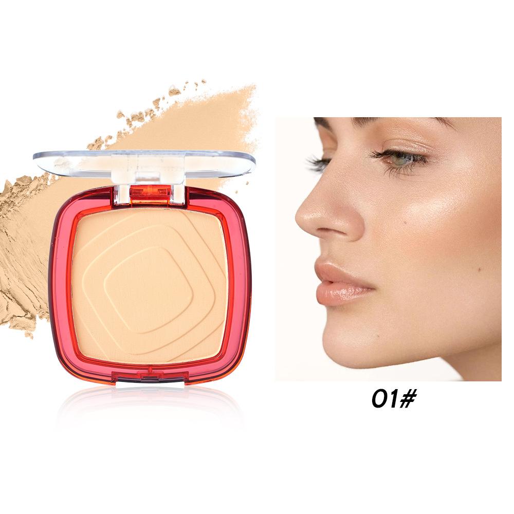 Rosalwee Long-Lasting Makeup Powder, Oil-Control Waterproof, 24h Fresh Wear, Natural Soft Focus, Setting & Touch-Up, Solid Form